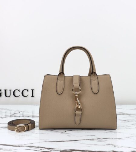 Replica Gucci Jackie Tote  Hook Closure Beige - Best Fake Designer Bags