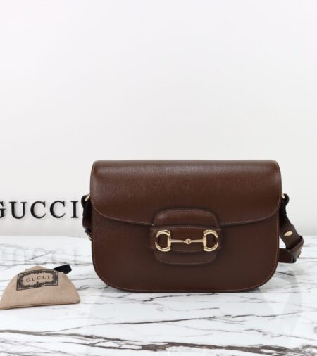 Replica Gucci  G 1955 Horsebit Brown - Best Fake Designer Bags