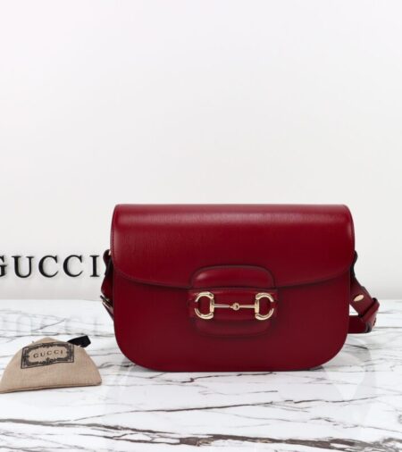 Replica Gucci  G 1955 Horsebit Red - Best Fake Designer Bags
