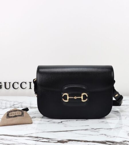 Replica Gucci  G 1955 Horsebit Black - Best Fake Designer Bags