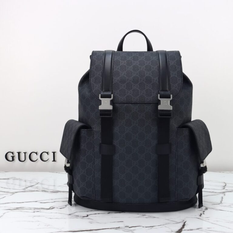 Replica Gucci  GG Supreme Backpack Black - Best Fake Designer Bags