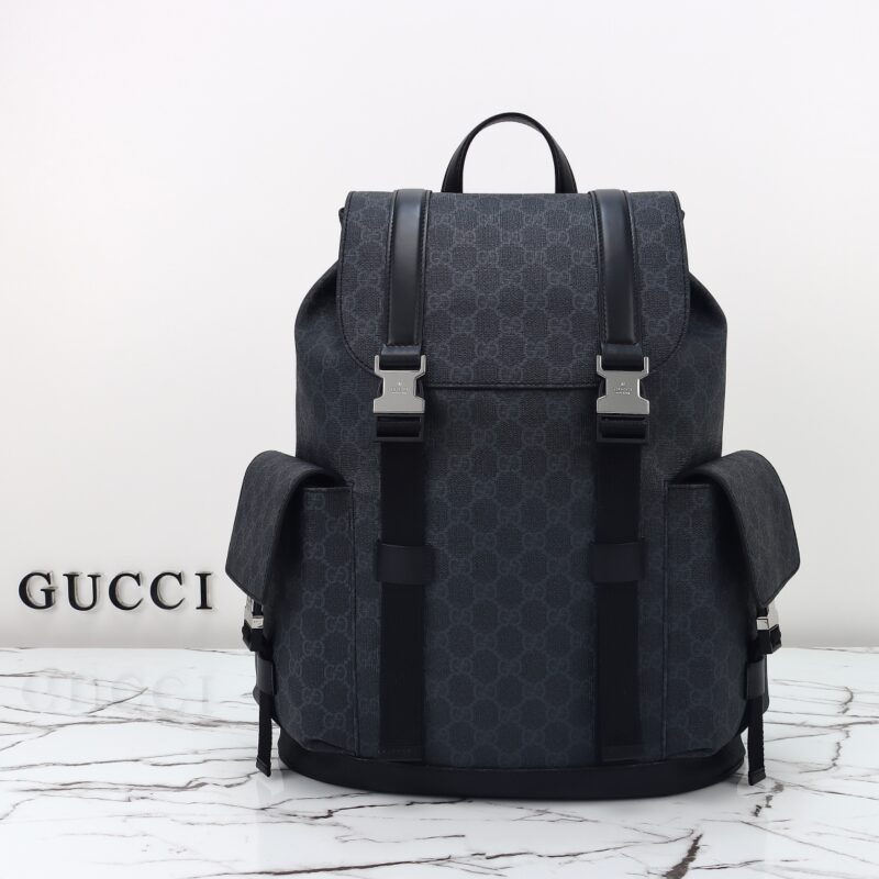 Replica Gucci  GG Supreme Backpack Black - Best Fake Designer Bags
