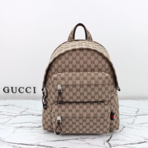 Replica Gucci   Backpack GG Canvas Beige - Best Fake Designer Bags