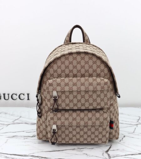 Replica Gucci   Backpack GG Canvas Beige - Best Fake Designer Bags