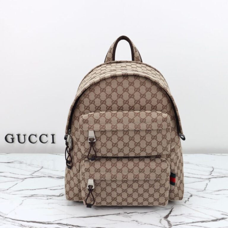 Replica Gucci   Backpack GG Canvas Beige - Best Fake Designer Bags