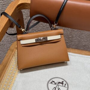 Replica Hermes Kelly Noir Blue  Epsom - Best Fake Designer Bags