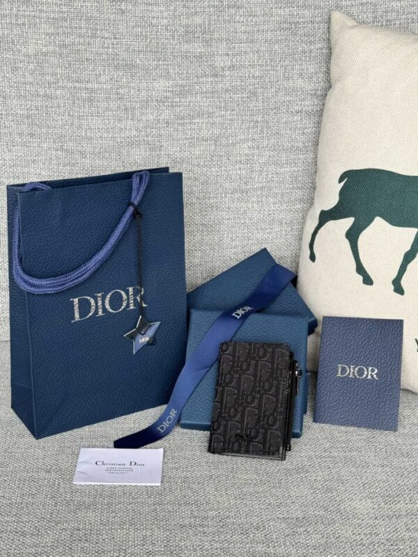 Replica Dior Zipper Card Holder Black - Best Fake Designer Bags