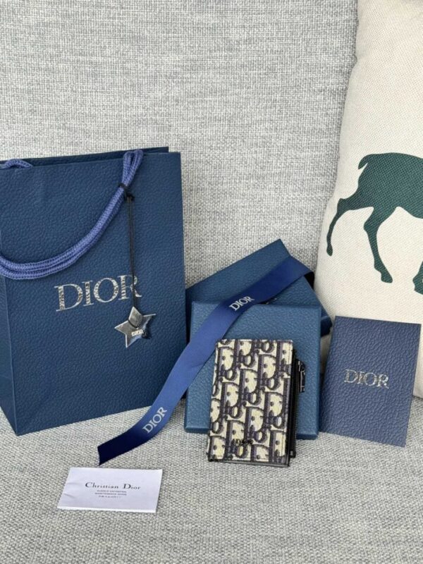 Replica Dior Zipper Card Holder White - Best Fake Designer Bags