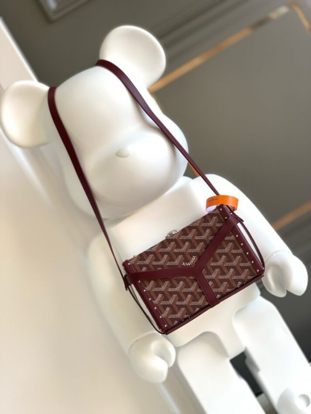 Replica Goyard Minaudière Trunk Bag Bordeaux - Best Fake Designer Bags