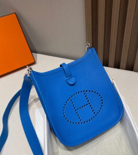 Replica Hermes  Evelyne II TPM Deep Blue - Best Fake Designer Bags