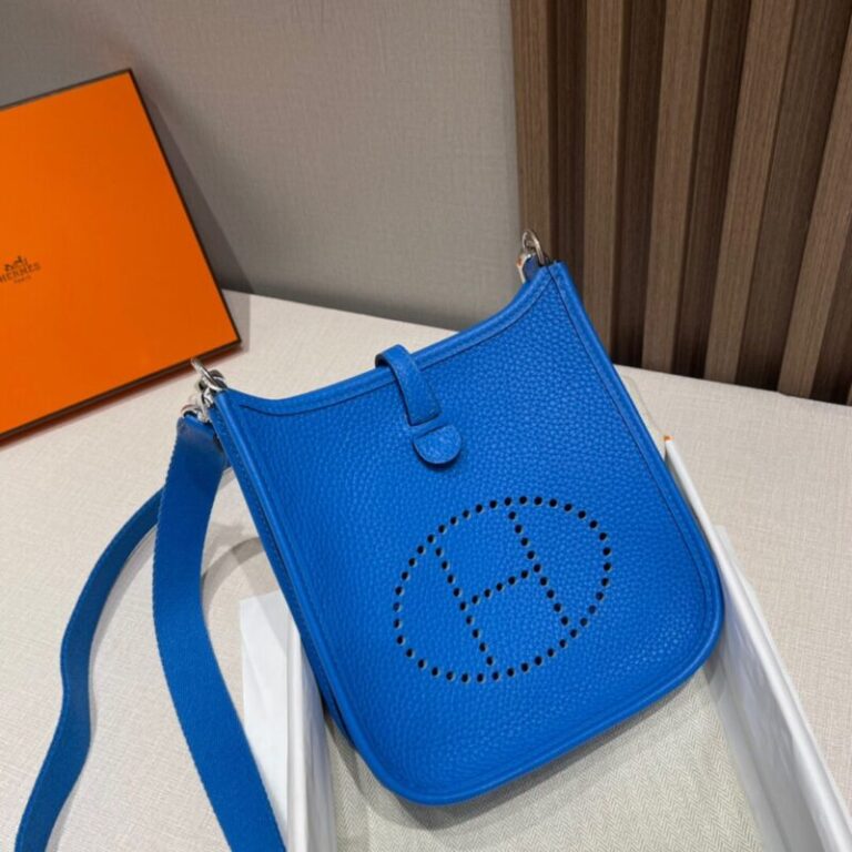 Replica Hermes  Evelyne II TPM Deep Blue - Best Fake Designer Bags