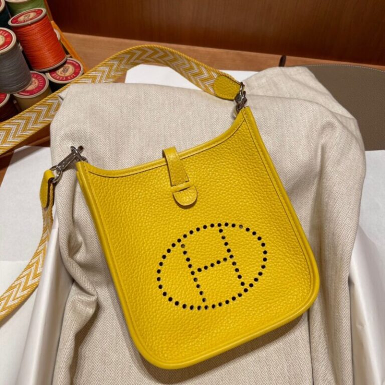 Replica Hermes  Evelyne II TPM Yellow - Best Fake Designer Bags