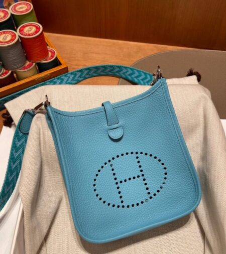 Replica Hermes  Evelyne II TPM Blue - Best Fake Designer Bags