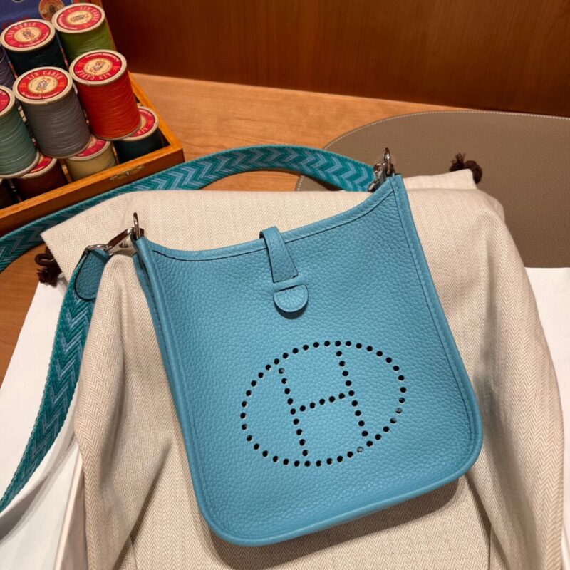 Replica Hermes  Evelyne II TPM Blue - Best Fake Designer Bags