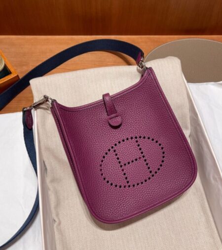 Replica Hermes  Evelyne II TPM Purple - Best Fake Designer Bags