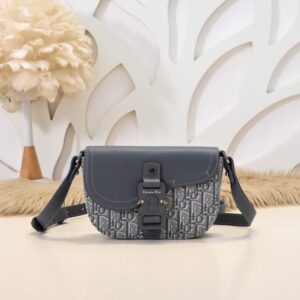 Replica Dior Saddle Messenger Bag Oblique Grey - Best Fake Designer Bags