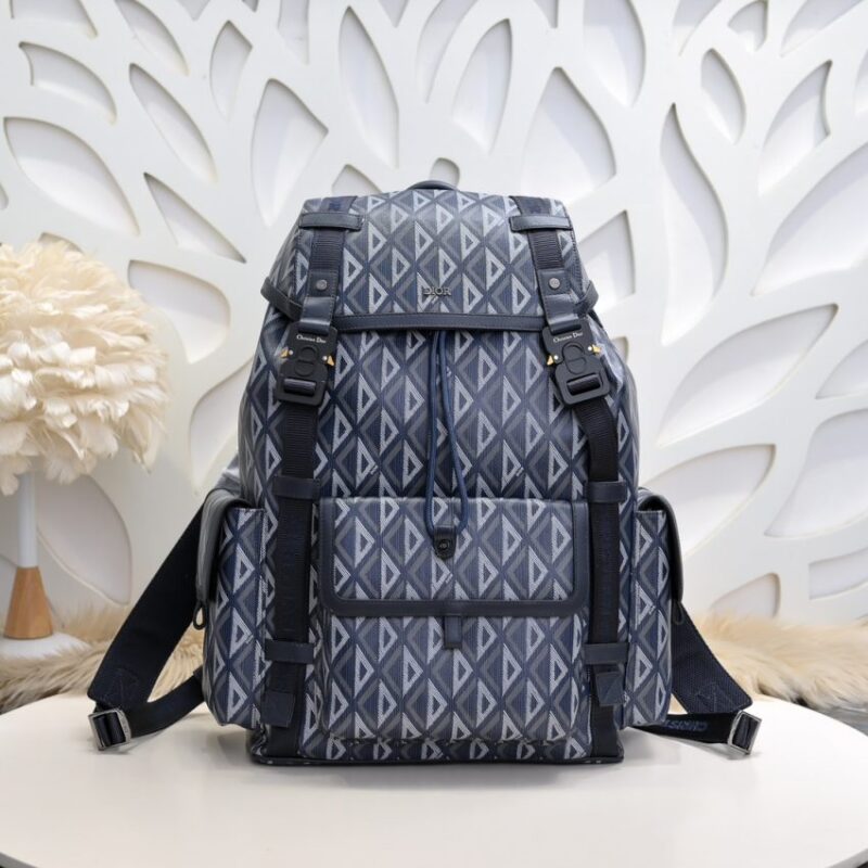 Replica DIOR  Hit The Road Backpack Blue Diamond - Best Fake Designer Bags