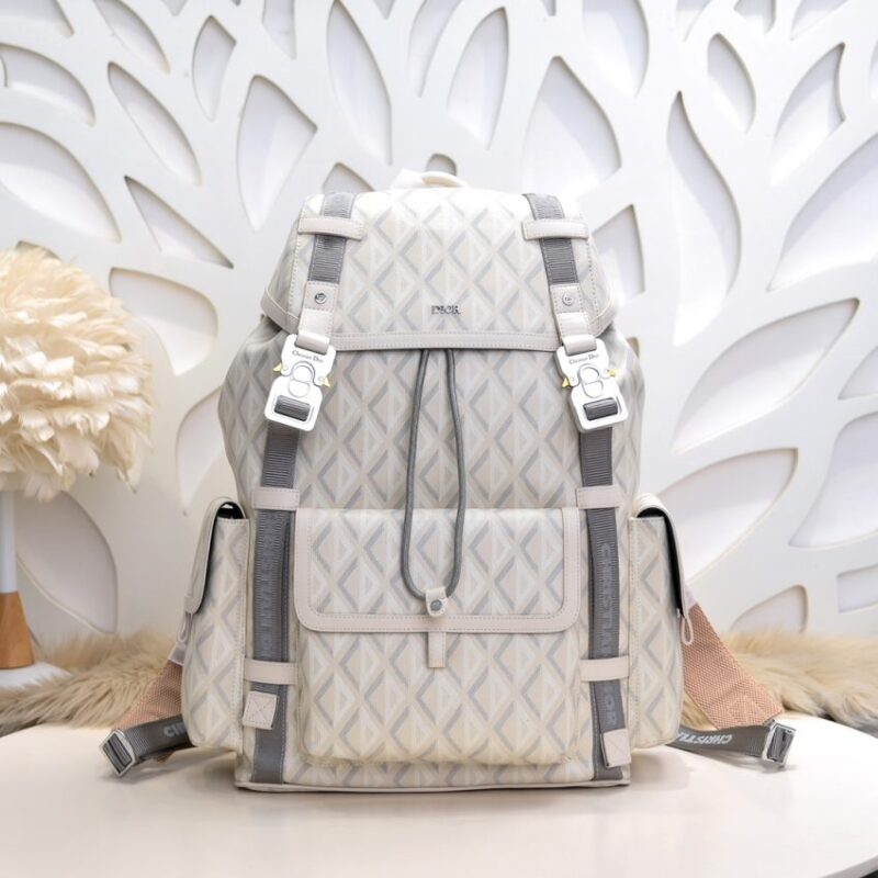 Replica DIOR  Hit The Road Backpack White Diamond - Best Fake Designer Bags