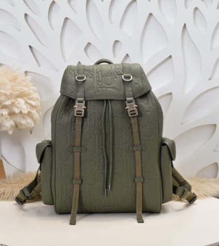 Replica DIOR  Hit the Road Backpack with Flap Khaki - Best Fake Designer Bags