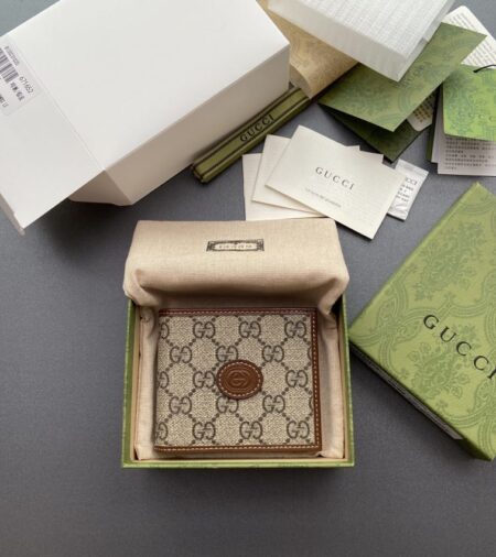 Replica Gucci  Interlocking  Wallet Brown - Best Fake Designer Bags