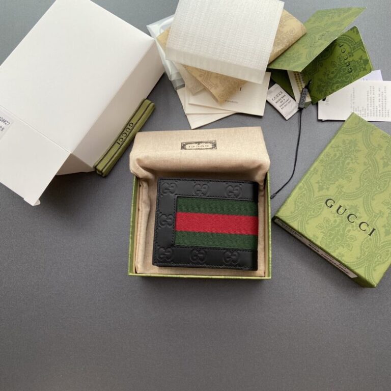 Replica Gucci  Double G bifold Wallet Leather - Best Fake Designer Bags