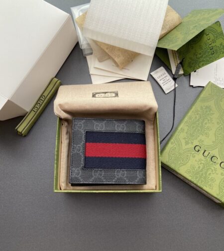 Replica Gucci  Double G bifold Wallet Canvas - Best Fake Designer Bags