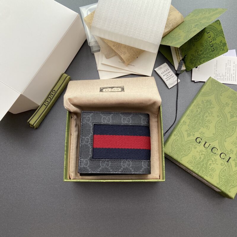 Replica Gucci  Double G bifold Wallet Canvas - Best Fake Designer Bags