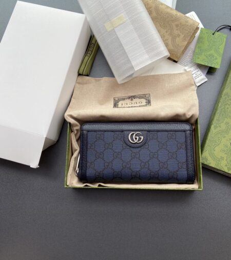 Replica Gucci  Ophidia Zipper Wallet Black - Best Fake Designer Bags