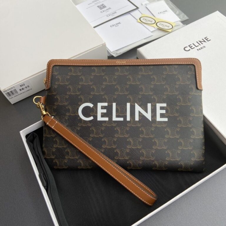 Replica Celine Triumphe Clutch Brown - Best Fake Designer Bags