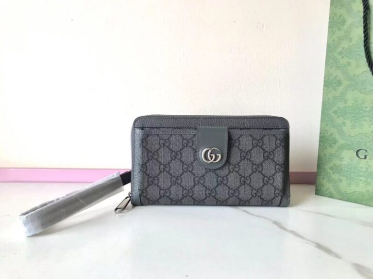 Replica Gucci Ophidia GG Wallet  Grey - Best Fake Designer Bags