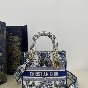 Replica Lady Dior  D-Lite Blue Zodiac - Best Fake Designer Bags