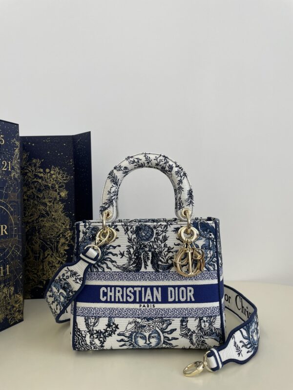 Replica Lady Dior  D-Lite Blue Zodiac - Best Fake Designer Bags
