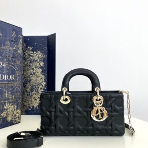 Replica Dior Lady D-Joy  Large Bag  Black New - Best Fake Designer Bags