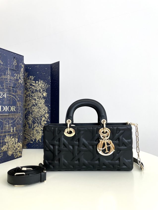 Replica Dior Lady D-Joy  Large Bag  Black New - Best Fake Designer Bags