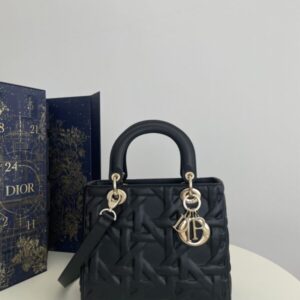 Replica Lady Dior Large Black New - Best Fake Designer Bags