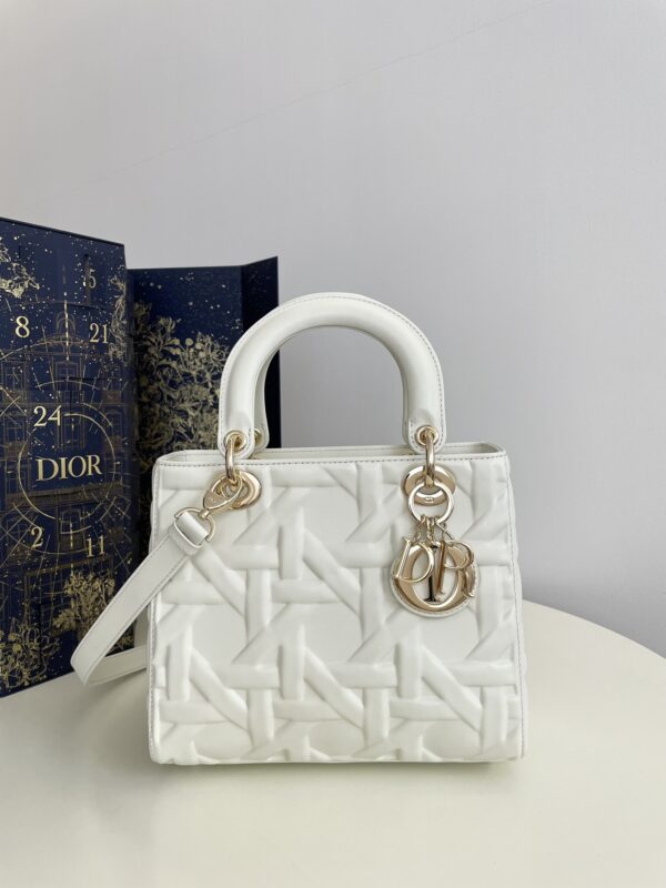 Replica Lady Dior Large White - Best Fake Designer Bags