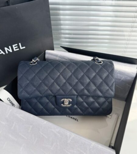 Replica CHANEL Classic Flap 25cm Dark Blue - Best Fake Designer Bags