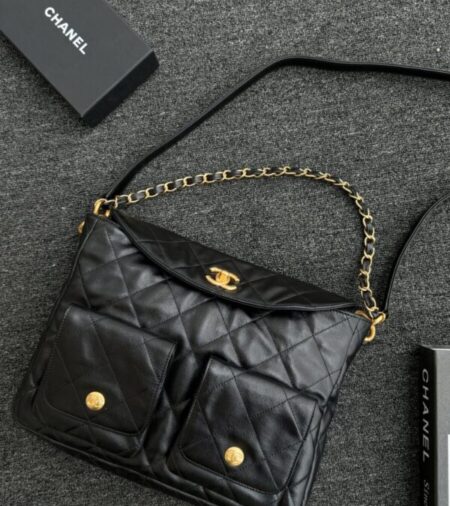 Replica CHANEL 24p  Postman Bag Small Black - Best Fake Designer Bags
