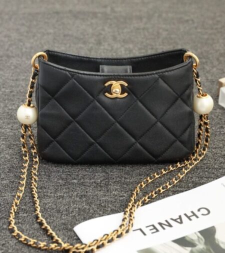 Replica CHANEL 24s Double Pearl Hobo Bag - Best Fake Designer Bags